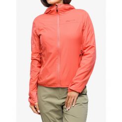 Kurtka softshell damska Marmot Alt HB Hoody. Czerwone kurtki damskie Marmot, bez wzorów, z softshellu, bez kaptura. Za 579.99 zł.