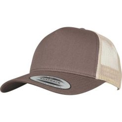Czapka Flexfit 5-panel retro 2-tone. Brązowe czapki damskie FLEXFIT, bez wzorów. Za 87.50 zł.