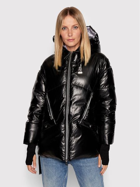 Diego M Kurtka puchowa 22IP-R267 Czarny Regular Fit. Czarne kurtki damskie DIEGO M, m, bez wzorów, z puchu, bez kaptura. Za 1,799.00 zł.