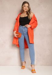 Niebieskie Jeansy Platinos. Niebieskie jeansy damskie Renee, bez wzorów, z bawełny. Za 69.99 zł.
