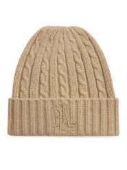 LAUREN RALPH LAUREN Czapka 454P23505001 Beżowy ciemny. Brązowe czapki damskie Lauren Ralph Lauren, na zimę, bez wzorów, z poliesteru. Za 329.99 zł.