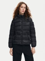 Desigual Kurtka zimowa Drammen 24WWEWBM Czarny Regular Fit. Czarne kurtki damskie Desigual, na zimę, s, bez wzorów, z syntetyku, bez kaptura. Za 444.29 zł.