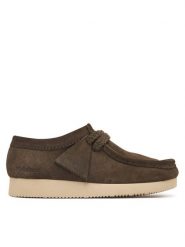 Clarks Półbuty Wallabee Lite. 26329403 Zielony. Zielone półbuty damskie Clarks, bez wzorów, ze skóry, bez obcasa, na płaskiej podeszwie, bez zapięcia. Za 429.99 zł.