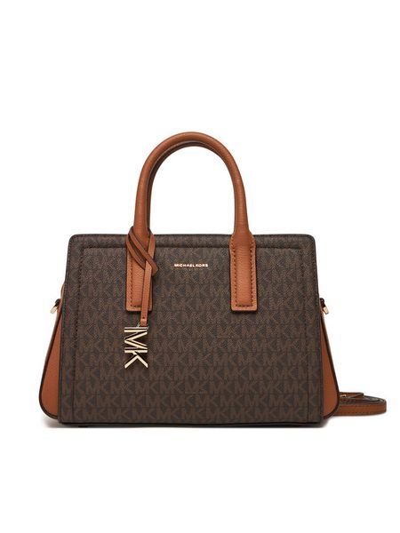 MICHAEL Michael Kors Torebka Laila 30S5G9IS1B Brązowy. Brązowe kuferki damskie MICHAEL Michael Kors, z materiału, bez dodatków. Za 1,129.00 zł.