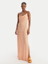 Roxy Sukienka letnia Semi Tropic ERJWD03912 Pomarańczowy Regular Fit. Brązowe sukienki damskie Roxy, bez wzorów, z wiskozy, bez ramiączek. Za 299.99 zł.