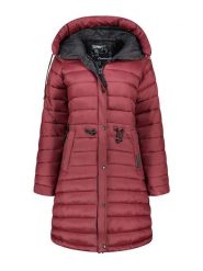 Canadian Peak Płaszcz pikowany "Batigeak" w kolorze czerwonym rozmiar: XL. Czerwone płaszcze damskie Canadian Peak, xl, bez wzorów, bez kaptura. Za 293.59 zł.