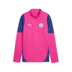 Młodzieżowa bluza treningowa Manchester City z zamkiem 1/4 PUMA. Czerwona bluzy damskie Puma, l, bez wzorów, bez kaptura. Za 299.00 zł.