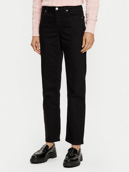 Tommy Hilfiger Jeansy Classic WW0WW45015 Czarny Straight Fit. Czarne jeansy damskie Tommy Hilfiger. Za 239.99 zł.