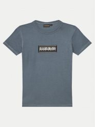Napapijri T-Shirt Chamois NP0A4ILE S Niebieski Regular Fit. Niebieskie t-shirty i koszulki chłopięce Napapijri, bez wzorów, z bawełny, bez kołnierzyka, bez ramiączek. Za 69.99 zł.