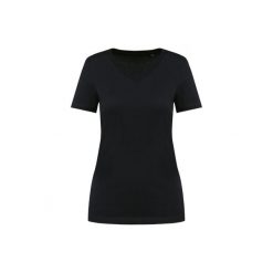 Damska koszulka suprima v-neck Kariban Premium. Czarne koszulki sportowe damskie KARIBAN, bez wzorów, z bawełny, bez ramiączek. Za 126.50 zł.