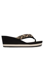 Tommy Hilfiger Japonki Rope Strap FW0FW09197 Czarny. Czarne klapki damskie Tommy Hilfiger, bez wzorów, z materiału, bez obcasa, bez zapięcia. Za 229.99 zł.