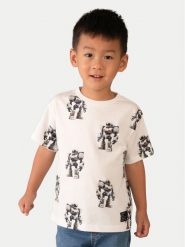 Mayoral T-Shirt 3068 Biały Regular Fit. Białe t-shirty i koszulki chłopięce Mayoral, bez wzorów, z bawełny, bez kołnierzyka, bez ramiączek. Za 79.99 zł.