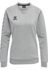 Damska bluza bawełniana Hummel Move Grid. Szare bluzy damskie Hummel, na wiosnę, xs, bez wzorów, z bawełny, bez kaptura. Za 202.45 zł.
