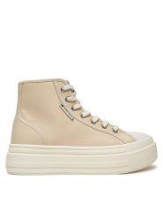 Tommy Jeans Trampki Foxing EN0EN02704 Beżowy. Brązowe trampki damskie Tommy Jeans, bez wzorów, z jeansu, bez zapięcia. Za 279.99 zł.
