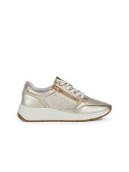 Geox Sneakersy "Cristael" w kolorze złotym rozmiar: 36. Żółte obuwie sportowe damskie Geox, bez zapięcia. Za 197.63 zł.