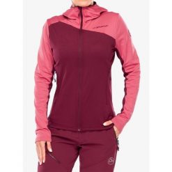 Bluza z kapturem damska La Sportiva Cosmic Thermal Hoody. Czerwone bluzy damskie La Sportiva, bez wzorów, z kapturem. Za 577.49 zł.