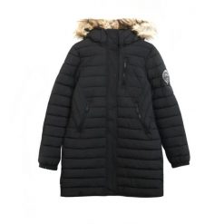 Parka damska z kapturem Superdry Fuji. Czarne parki damskie Superdry, z kapturem. W wyprzedaży za 443.00 zł.