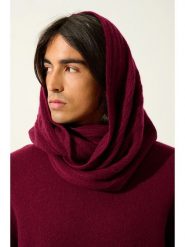 AUTHENTIC CASHMERE Kaszmirowy szal-koło "Tommy" w kolorze ciemnoczerwonym - 65 x 40 cm rozmiar: onesize. Czerwone szaliki damskie AUTHENTIC CASHMERE, bez wzorów, z kaszmiru. Za 289.88 zł.