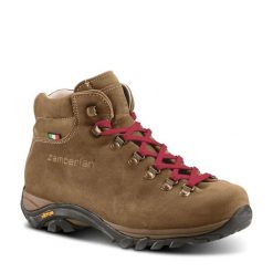 Damskie buty trekkingowe Zamberlan New Trail Lite Evo Gtx Mid. Brązowe obuwie trekkingowe damskie Zamberlan, z nubiku, bez zapięcia. Za 1,130.15 zł.