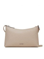 Calvin Klein Torebka Ck Must Aop Conv Logo Jqd Strap LV04F3099G Beżowy. Brązowe listonoszki damskie Calvin Klein, bez wzorów, ze skóry, bez dodatków. Za 259.99 zł.