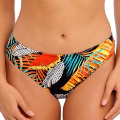 Figi do kostiumów kąpielowych dla kobiet Freya Samba nights. Brązowe figi FREYA ACTIVE, bez wzorów. Za 190.50 zł.