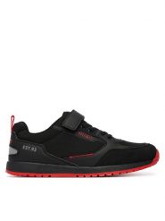 HUGO Sneakersy G01194 S Czarny. Czarne buty sportowe chłopięce Hugo, ze skóry, bez zapięcia. Za 559.99 zł.