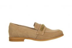Mokasyny Bayla-159 4591 007-P Beż Lico 159117, Skóra naturalna - 36. Brązowe mokasyny damskie Bayla, na lato, ze skóry, bez obcasa. W wyprzedaży za 224.10 zł.