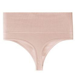 Stringi modelujące z wysokim stanem elastyczne na co dzień Maiu. Czarne stringi Intica, bez wzorów, z tkaniny. W wyprzedaży za 59.00 zł.