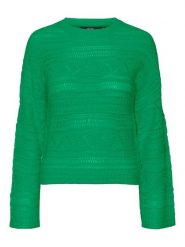 Vero Moda Sweter w kolorze zielonym rozmiar: L. Zielone swetry klasyczne damskie Vero Moda, l, ze splotem, bez kołnierzyka. Za 70.24 zł.