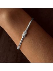 DI GIORGIO Srebrna bransoletka z cyrkoniami rozmiar: onesize. Szare bransoletki damskie DI GIORGIO, srebrne. Za 369.99 zł.