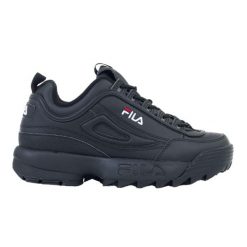 Damskie Buty Sportowe Disruptor Low. Czarne obuwie sportowe casual damskie Fila, bez zapięcia. Za 484.99 zł.