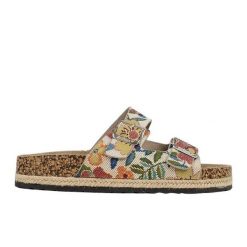 Klapki Lee Cooper LCW-25-35-3480LA wielokolorowe. Klapki damskie bez wzorów, ze skóry, bez obcasa, bez zapięcia. Za 152.39 zł.