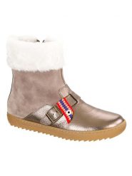 Birkenstock Skórzane botki "Sterling" w kolorze złotym rozmiar: 37. Żółte botki damskie Birkenstock, bez obcasa, bez zapięcia. Za 325.03 zł.