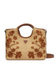 Guess Torebka Kristern Mini HWWF97 43760 Beżowy. Brązowe kuferki damskie Guess, z syntetyku, bez dodatków. Za 584.99 zł.