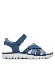 Primigi Sandały 1388933 S Granatowy. Niebieskie sandały dziewczęce Primigi, ze skóry, bez obcasa, bez zapięcia. Za 279.99 zł.