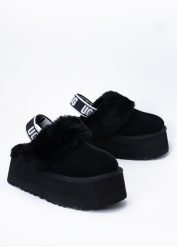 Kapcie damskie czarne UGG W FUNKETTE. Czarne kapcie damskie Ugg, ze skóry. Za 699.00 zł.