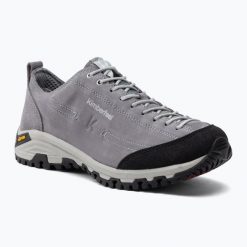 Buty trekkingowe Kimberfeel Chogori 2. Brązowe obuwie trekkingowe damskie Kimberfeel, ze skóry, przed kostkę, bez zapięcia. Za 409.99 zł.