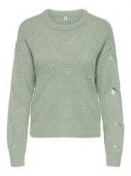 ONLY Sweter w kolorze miętowym rozmiar: S. Zielone swetry klasyczne damskie Only, s, ze splotem, bez kołnierzyka. Za 105.88 zł.