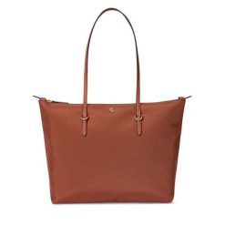 Torebka LAUREN RALPH LAUREN. Brązowe torebki klasyczne damskie Lauren Ralph Lauren, bez dodatków. Za 639.99 zł.