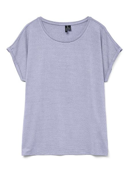 Vero Moda Koszulka w kolorze fioletowym rozmiar: M. Różowe bluzki damskie Vero Moda, m, bez wzorów, z wiskozy, bez kołnierzyka, bez ramiączek. Za 52.42 zł.