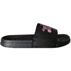 Klapki Lee Cooper LCW-24-42-2482LA czarne. Czarne klapki damskie bez wzorów, z syntetyku, bez obcasa, bez zapięcia. Za 128.57 zł.