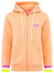 Zwillingsherz Bluza "MoinZH" w kolorze różowo-brzoskwiniowym rozmiar: M. Pomarańczowe bluzy damskie Zwillingsherz, m, bez wzorów, bez kaptura. Za 193.24 zł.