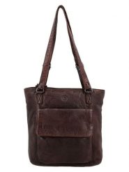 HIDE & STITCHES Skórzany plecak w kolorze brązowym - 26,5 x 23 x 10 cm rozmiar: onesize. Brązowe plecaki HIDE & STITCHES, bez wzorów, z materiału. Za 217.99 zł.