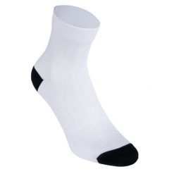 Skarpetki rowerowe B'Twin 500. Białe skarpetki damskie VAN RYSEL, bez wzorów, z dzianiny. Za 24.99 zł.