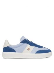 Tommy Hilfiger Sneakersy Premium Heritage FW0FW09497 Niebieski jasny. Niebieskie obuwie sportowe damskie Tommy Hilfiger, ze skóry, bez zapięcia, Adidas Advantage. Za 529.99 zł.