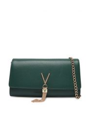 Valentino Torebka Divina VBS1R401G Zielony. Zielone torebki wieczorowe damskie Valentino, bez wzorów, ze skóry, bez dodatków. Za 219.99 zł.
