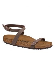 Birkenstock Sandały "Daloa" w kolorze brązowym rozmiar: 39. Brązowe sandały damskie Birkenstock, bez wzorów, z otwartym noskiem, bez obcasa, bez zapięcia. Za 212.67 zł.
