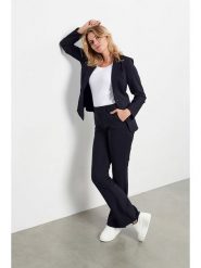 &Co Woman Spodnie "Charlie" w kolorze granatowym rozmiar: XXL. Niebieskie spodnie materiałowe damskie &Co Woman, bez wzorów, z materiału. Za 171.95 zł.