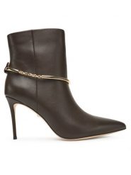 Marciano Guess Botki 5BGZ44 7324A Brązowy. Brązowe botki damskie Marciano Guess, ze skóry, bez obcasa, na szpilce, bez zapięcia. Za 1,319.00 zł.