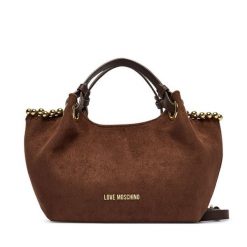 Torebka LOVE MOSCHINO. Brązowe kuferki damskie Love Moschino, bez dodatków. Za 919.99 zł.